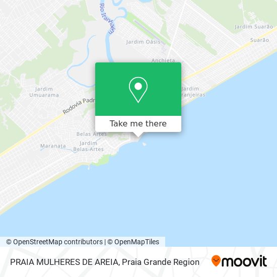 PRAIA MULHERES DE AREIA map
