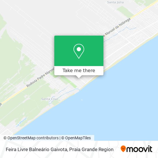 Feira Livre Balneário Gaivota map