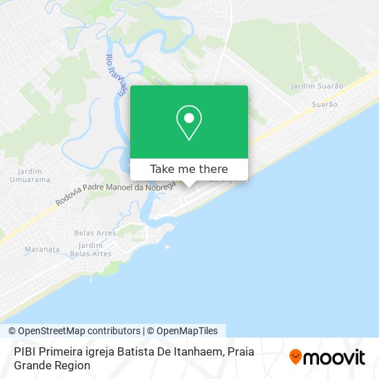 PIBI Primeira igreja Batista De Itanhaem map