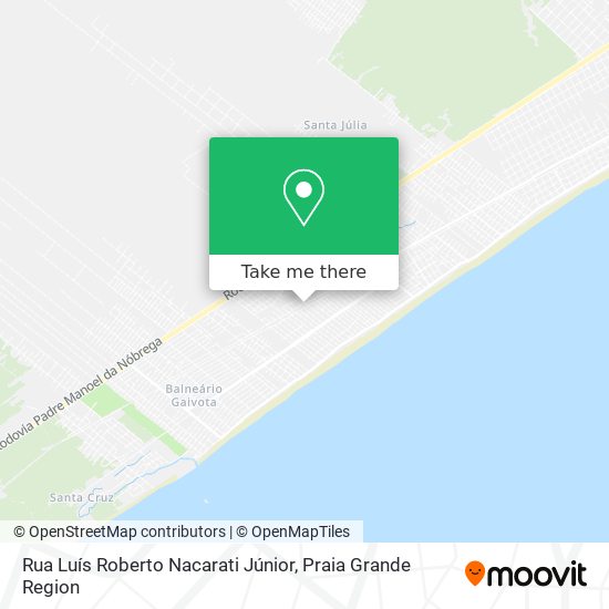 Rua Luís Roberto Nacarati Júnior map