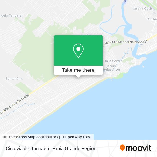 Ciclovia de Itanhaém map