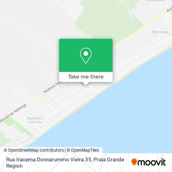 Rua Iracema Donnarummo Vieira 35 map