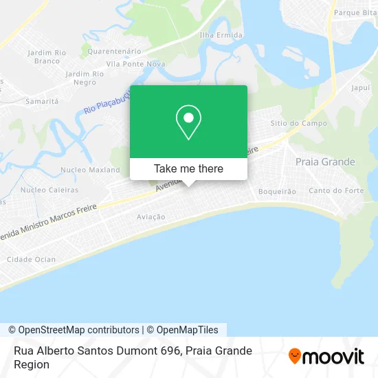 Rua Alberto Santos Dumont 696 map