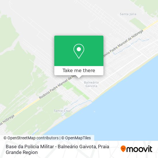 Base da Polícia Militar - Balneário Gaivota map