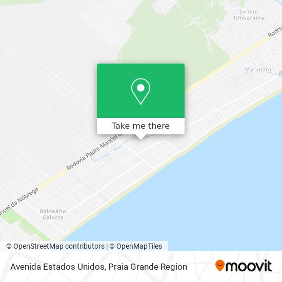 Avenida Estados Unidos map