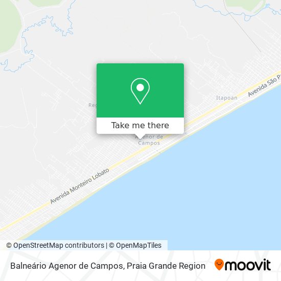 Balneário Agenor de Campos map