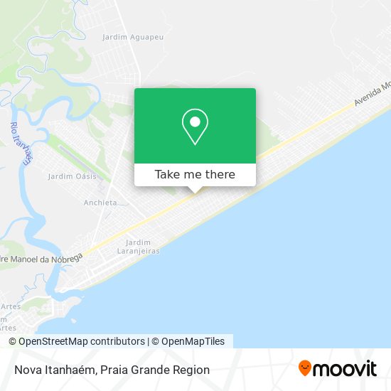 Nova Itanhaém map