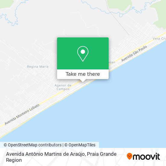 Avenida Antônio Martins de Araújo map