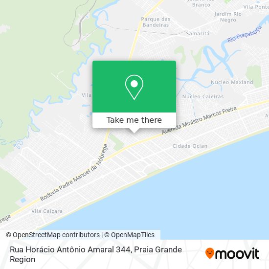 Mapa Rua Horácio Antônio Amaral 344