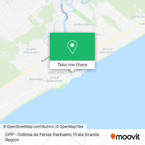 CPP - Colônia de Férias Itanhaém map