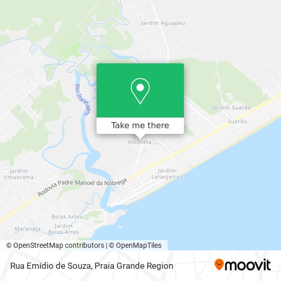 Rua Emídio de Souza map