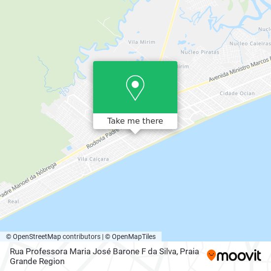 Rua Professora Maria José Barone F da Silva map