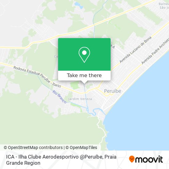 ICA - Ilha Clube Aerodesportivo @Peruíbe map