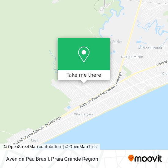 Mapa Avenida Pau Brasil