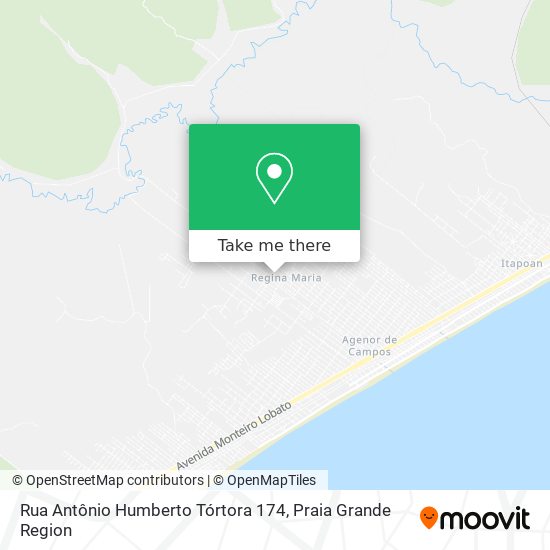 Rua Antônio Humberto Tórtora 174 map