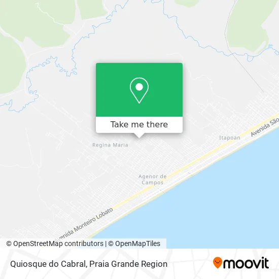Quiosque do Cabral map