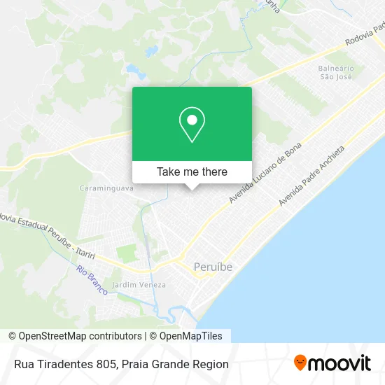 Rua Tiradentes 805 map