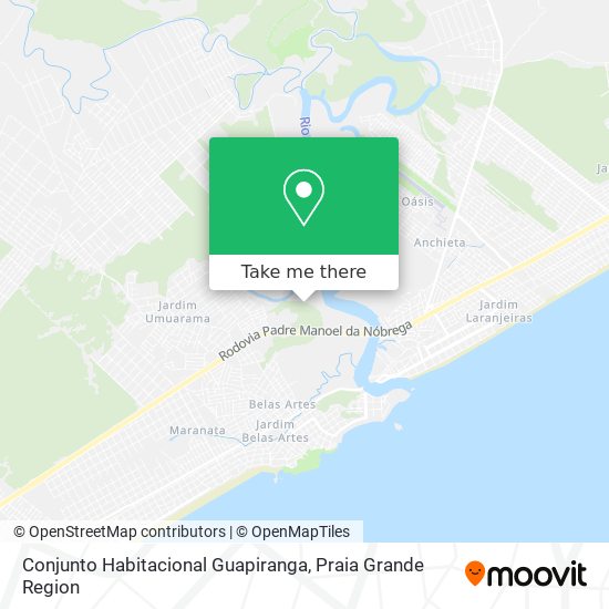 Conjunto Habitacional Guapiranga map