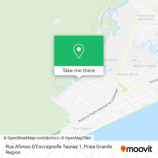 Rua Afonso D'Escragnolle Taunay 1 map