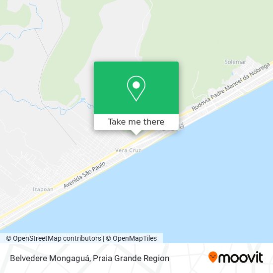 Belvedere Mongaguá map