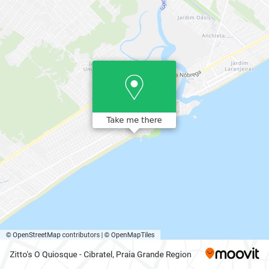 Zitto's O Quiosque - Cibratel map