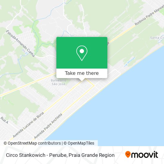 Circo Stankowich - Peruibe map
