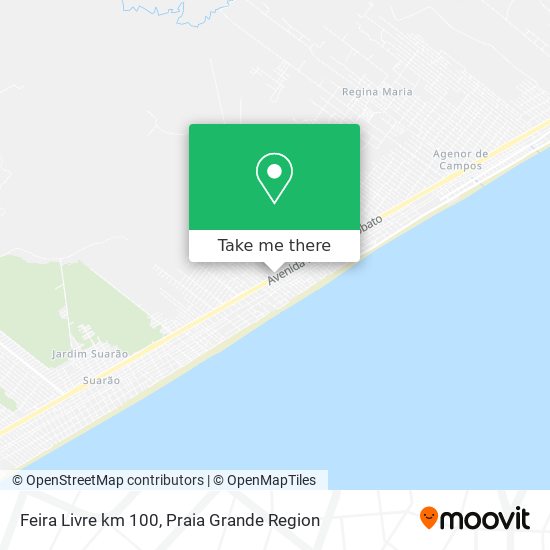 Feira Livre km 100 map
