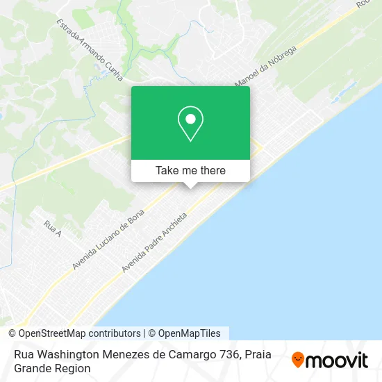 Rua Washington Menezes de Camargo 736 map