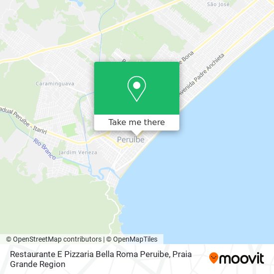 Restaurante E Pizzaria Bella Roma Peruibe map