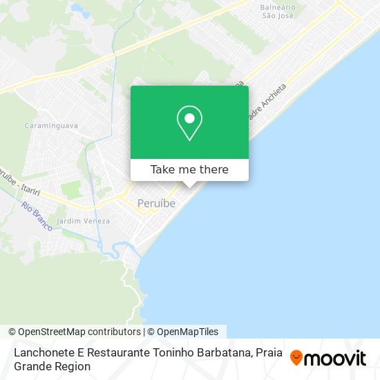 Lanchonete E Restaurante Toninho Barbatana map