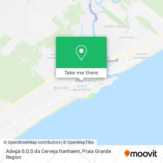 Adega S.O.S da Cerveja Itanhaem map