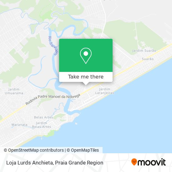 Loja Lurds Anchieta map