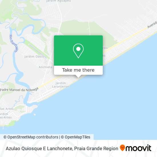 Azulao Quiosque E Lanchonete map