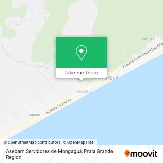 Asebam Servidores de Mongaguá map