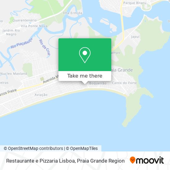 Mapa Restaurante e Pizzaria Lisboa