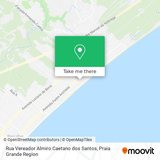 Rua Vereador Almiro Caetano dos Santos map