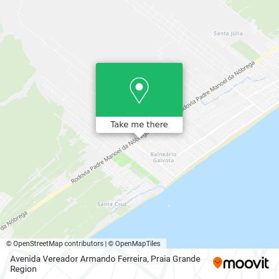Avenida Vereador Armando Ferreira map