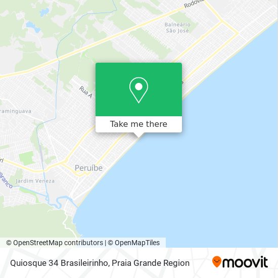 Quiosque 34 Brasileirinho map