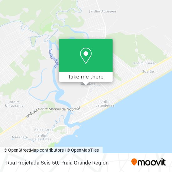 Rua Projetada Seis 50 map