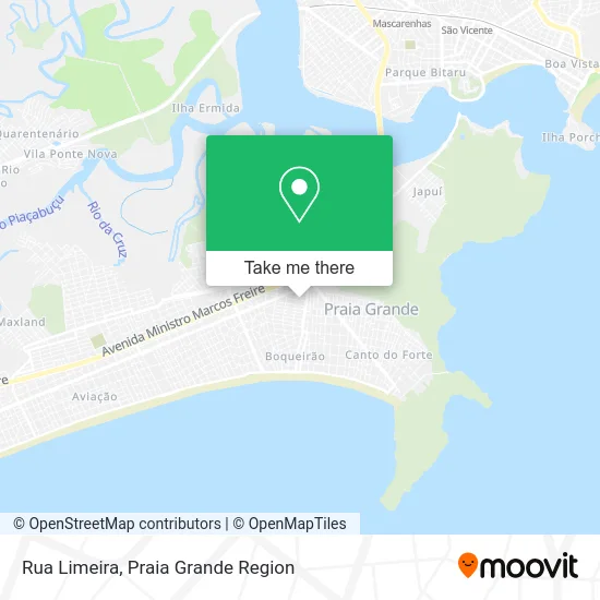 Rua Limeira map
