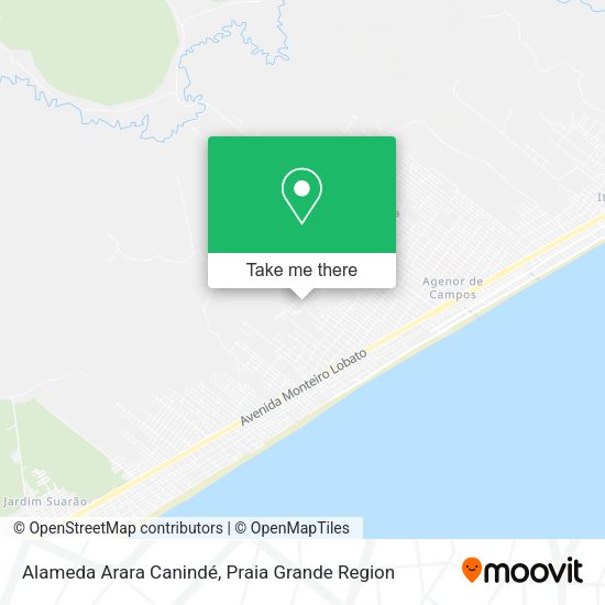 Alameda Arara Canindé map