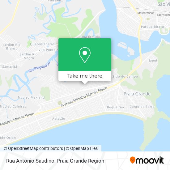 Rua Antônio Saudino map