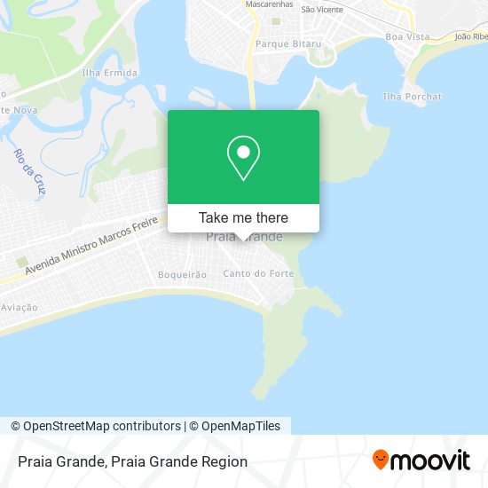 Mapa Praia Grande