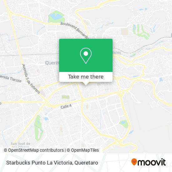 Starbucks Punto La Victoria map