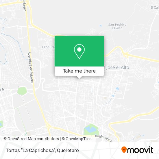 Tortas "La Caprichosa" map