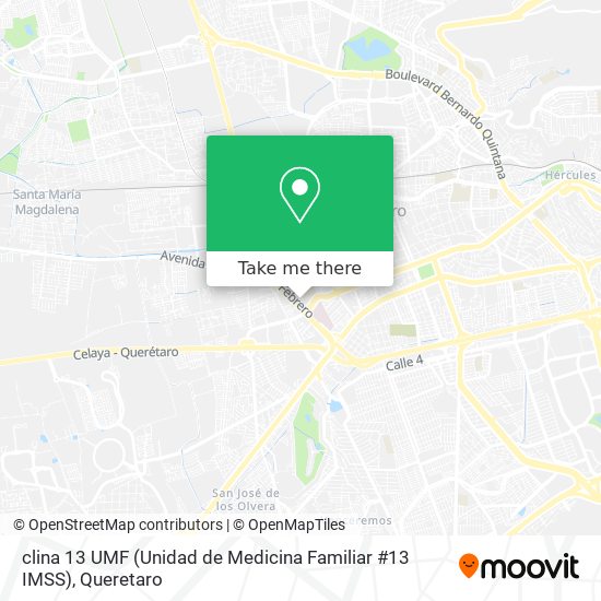 Mapa de clina 13 UMF (Unidad de Medicina Familiar #13 IMSS)