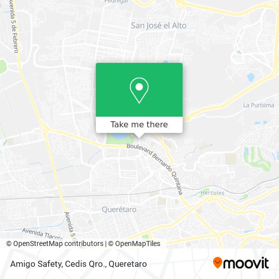Mapa de Amigo Safety, Cedis Qro.