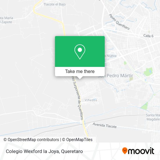Colegio Wexford la Joya map