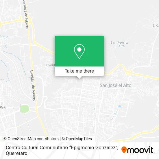 Mapa de Centro Cultural Comunutario “Epigmenio Gonzalez”