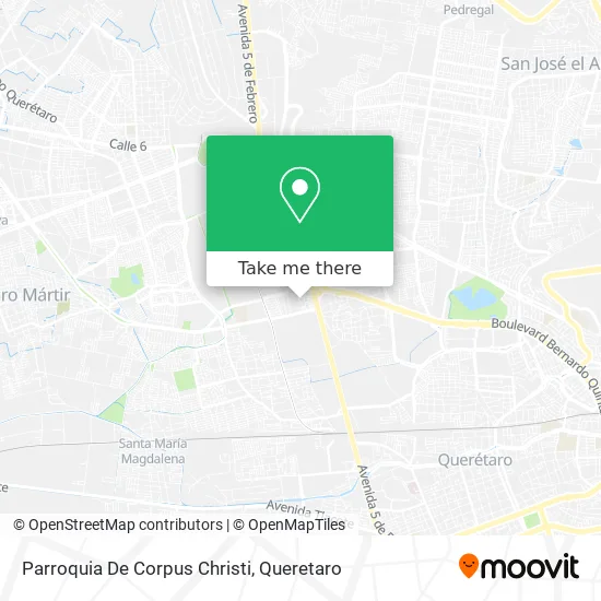 Mapa de Parroquia De Corpus Christi